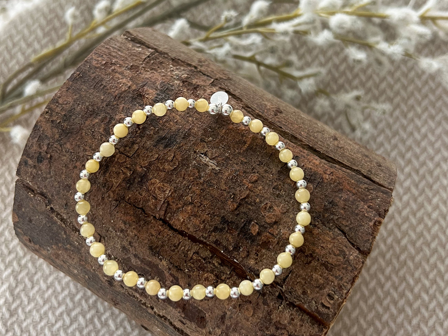 Aragonite Beaded Bracelet - Selection