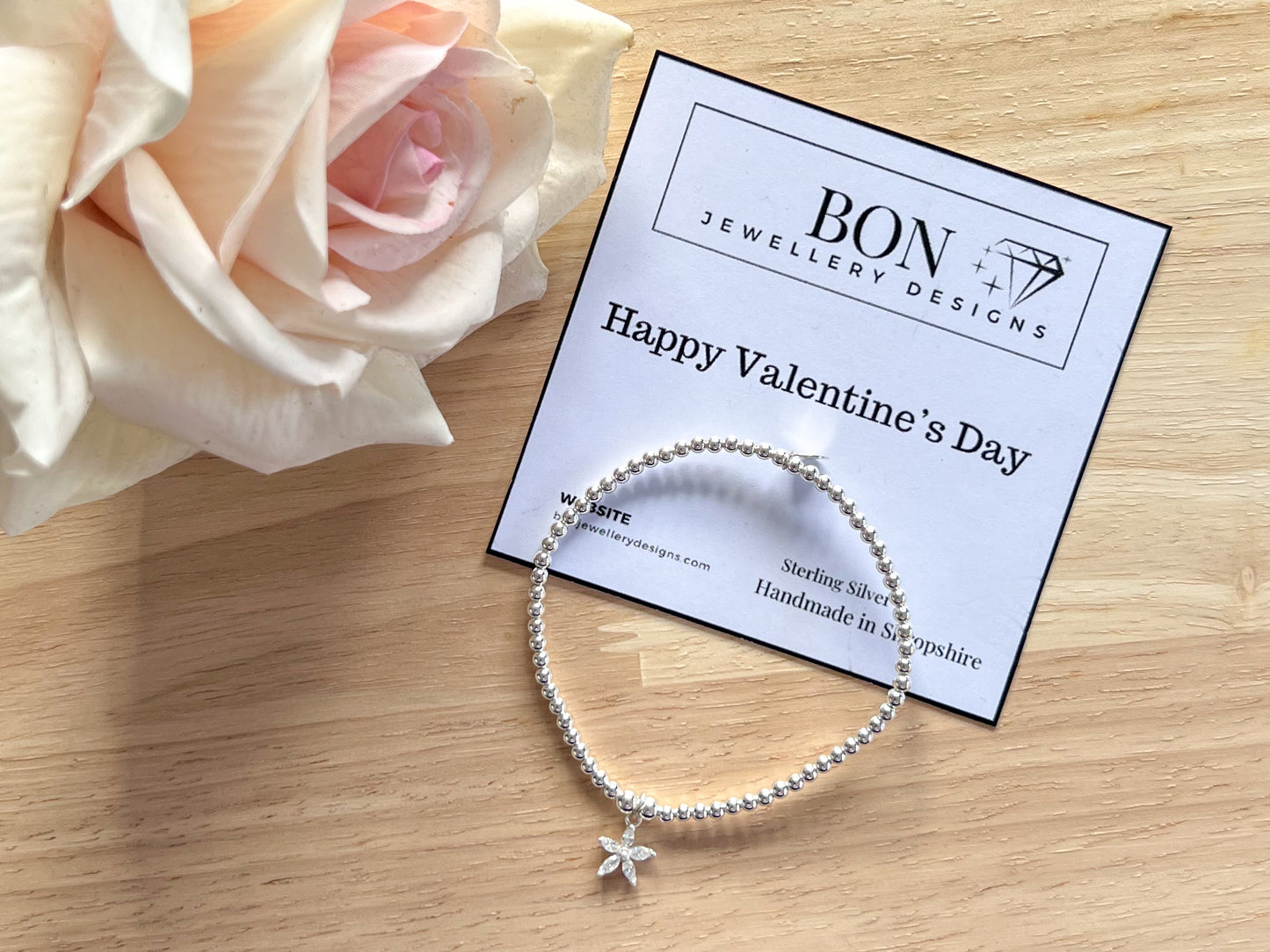 Sparkly Flower Bracelet