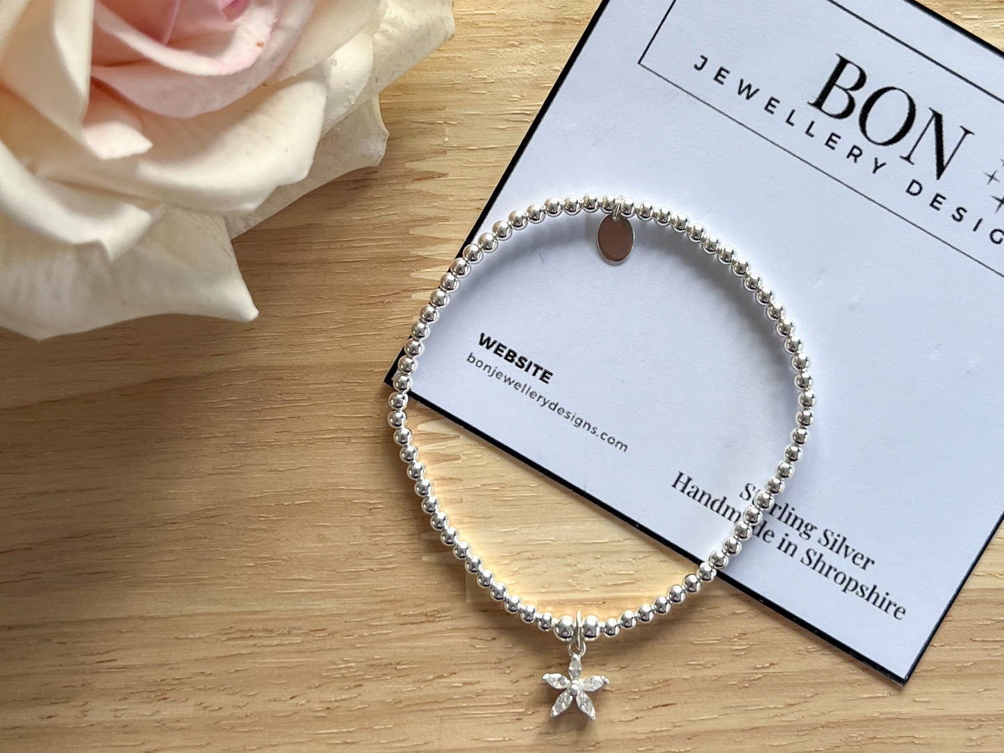 Sparkly Flower Bracelet